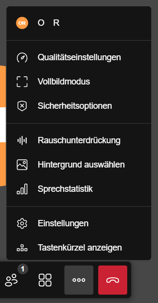 Weitere Einstellungen (ausgeblendet)