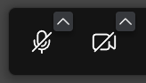 Symbolleiste: Mikrofon / Kamera
